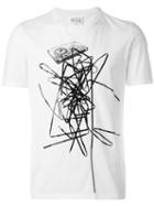 Maison Margiela Tape Print T-shirt, Men's, Size: 46, White, Cotton