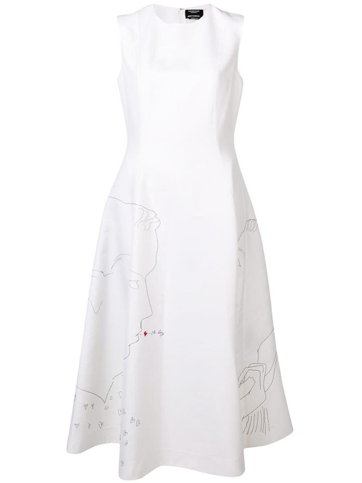 Calvin Klein 205w39nyc Embroidered Maxi Dress - White