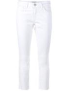 Current/elliott Straight Leg Jeans, Women's, Size: 26, White, Cotton