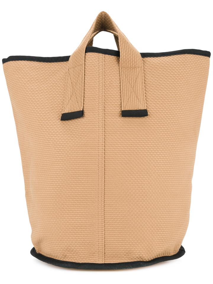 Cabas Medium Laundry Tote - Brown