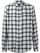 Stampd Checked Shirt, Men's, Size: Large, Grey, Cotton