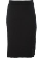 Alyx Side Zip Skirt, Women's, Size: Large, Black, Cotton