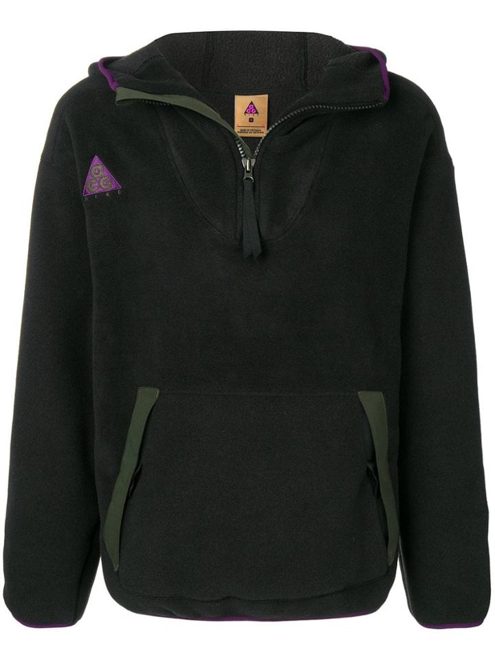 Nike Zipped-up Hoodie - Black