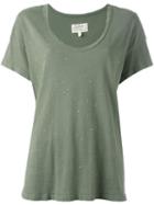 Current/elliott Slouchy Scoop T-shirt, Women's, Size: Ii, Green, Cotton