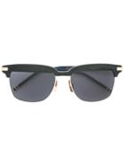 Thom Browne - Square Shaped Sunglasses - Unisex - Acetate/metal - 55, Black, Acetate/metal