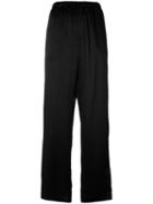Brunello Cucinelli Silky Wide Leg Trousers, Women's, Size: 40, Black, Acetate/viscose