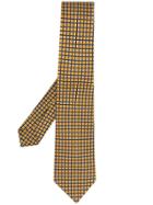 Kiton Square Print Tie - Yellow