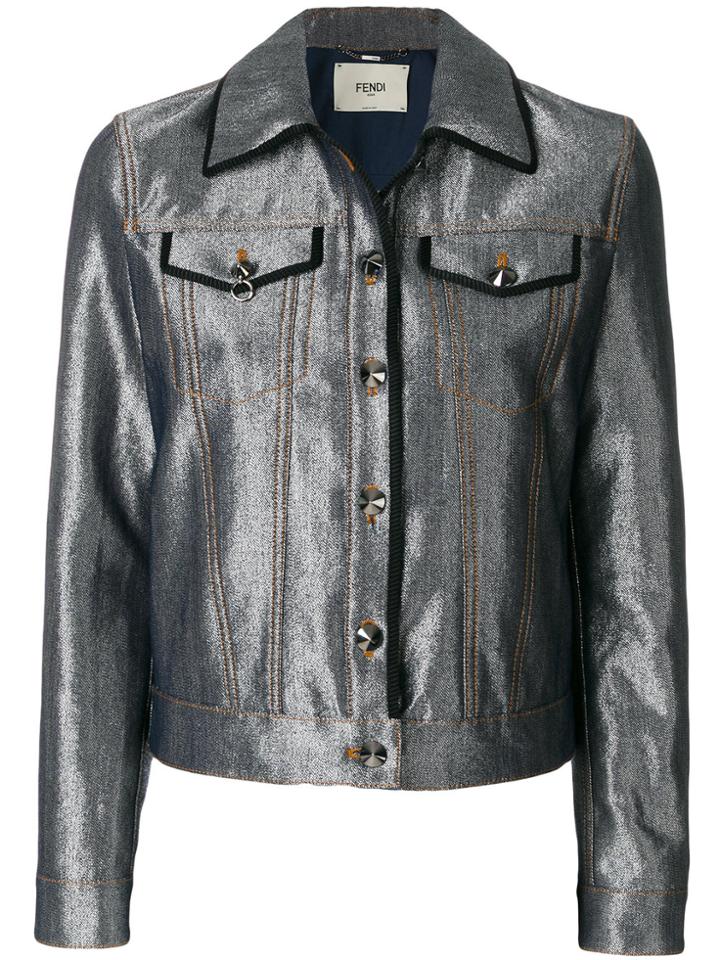 Fendi Karlito Denim Jacket - Grey