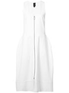 Vera Wang V-neck Bell Dress - White