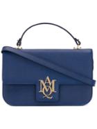 Alexander Mcqueen - Insignia Satchel - Women - Calf Leather - One Size, Blue, Calf Leather
