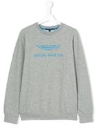Aston Martin Kids - Logo Print Sweatshirt - Kids - Cotton/spandex/elastane - 14 Yrs, Grey