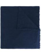 Faliero Sarti 'super Matte' Scarf, Men's, Blue, Silk/virgin Wool