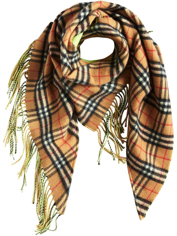 Burberry Brand Check Scarf - Green