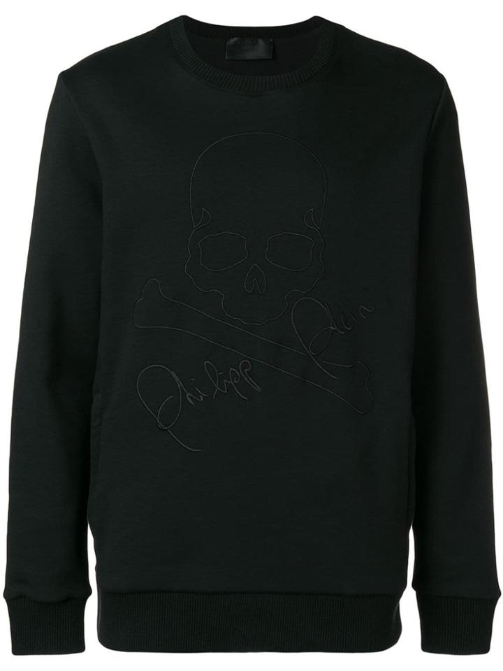 Philipp Plein Skull Logo Sweatshirt - Black