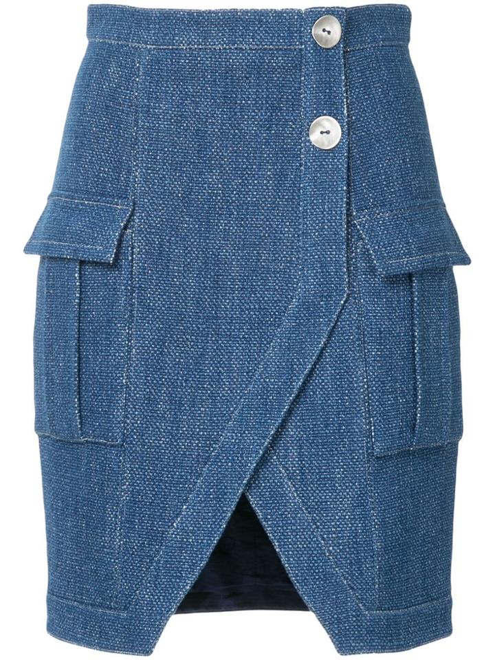 Manning Cartell Lurex Denim Skirt - Blue