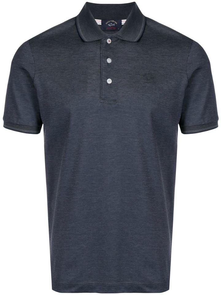 Paul & Shark Logo Polo Shirt - Grey