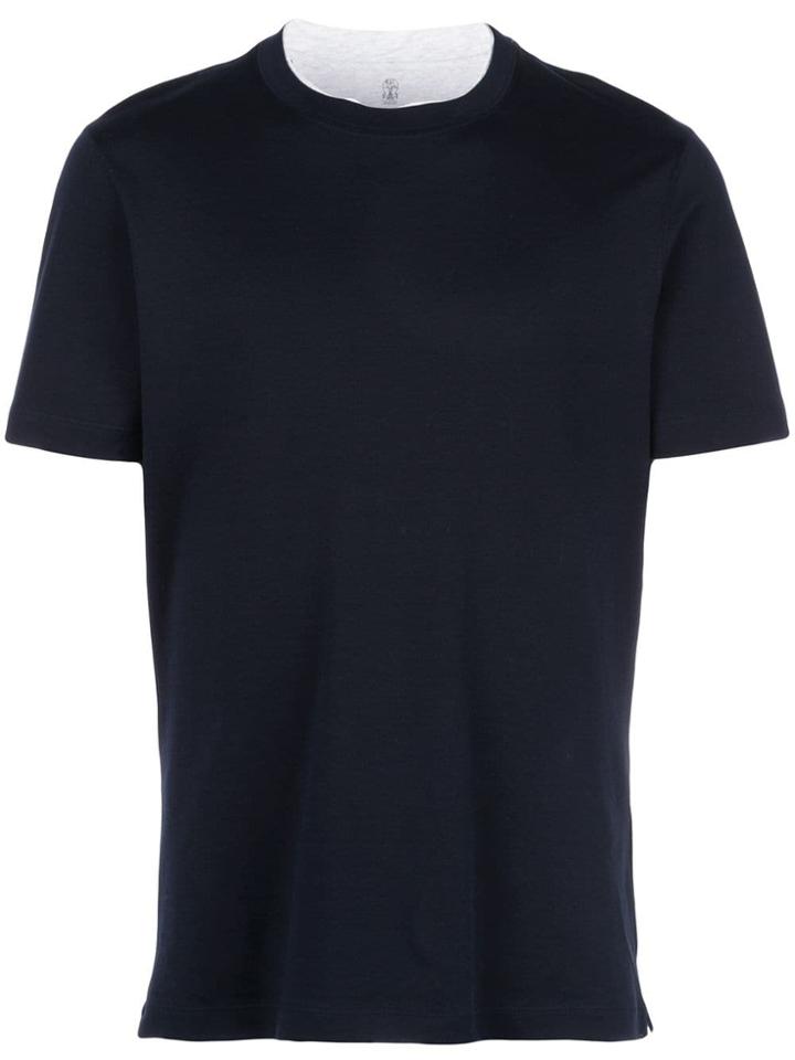 Brunello Cucinelli Tonal T-shirt - Blue