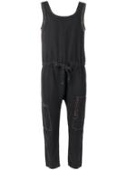 Current/elliott Cargo Drawstring Jumpsuit - Black