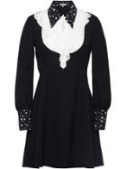 Miu Miu Broadcloth Dress - Black