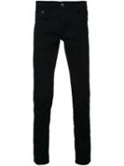 Iceberg Cat Detail Slim Fit Jeans, Men's, Size: 31, Black, Cotton/polyester/spandex/elastane