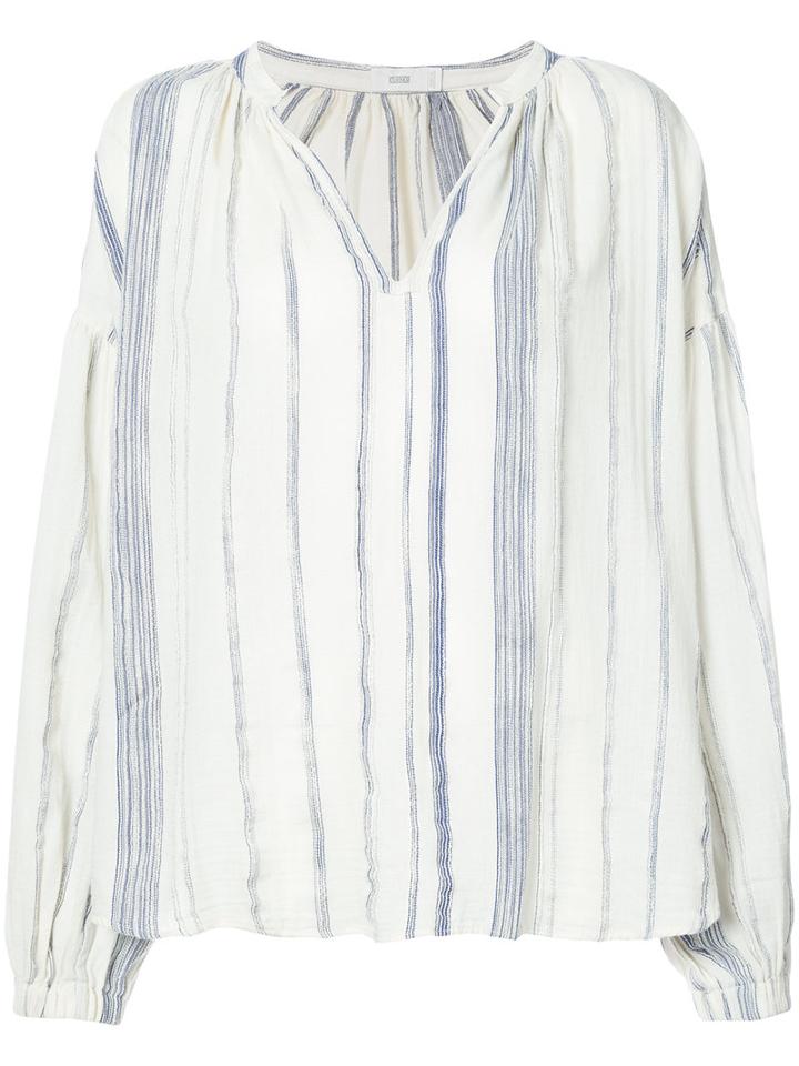 Closed - Striped Blouse - Women - Cotton - Xs, White, Cotton
