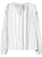 Closed - Striped Blouse - Women - Cotton - Xs, White, Cotton