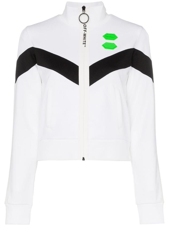 Off-white High Neck Logo Track Jacket