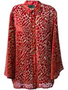 Jean Paul Gaultier Vintage 'junior Gaultier' Sheer Shirt, Women's, Size: Medium, Red