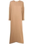 Agnona Oversized Kaftan Dress - Brown