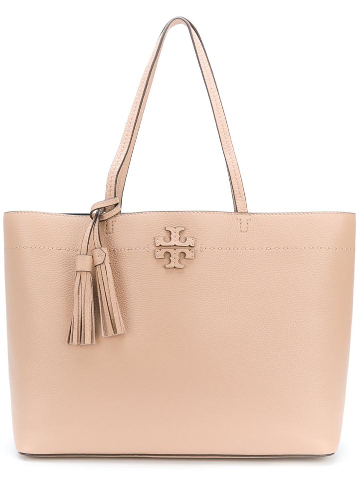 Tory Burch Mcgraw Tote Bag - Nude & Neutrals