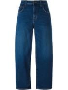 Current/elliott 'the Barrel' Cropped Jeans, Women's, Size: 28, Blue, Cotton/spandex/elastane