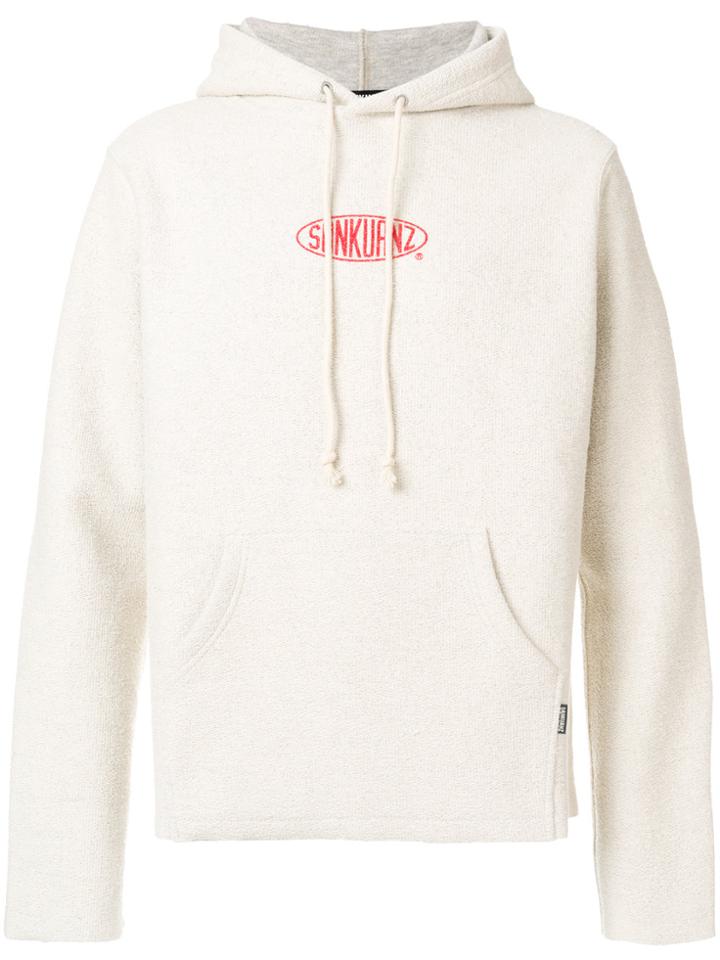 Sankuanz Logo Print Hoodie - Nude & Neutrals