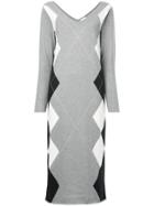 Cityshop Diamond Patterned Dress - Grey