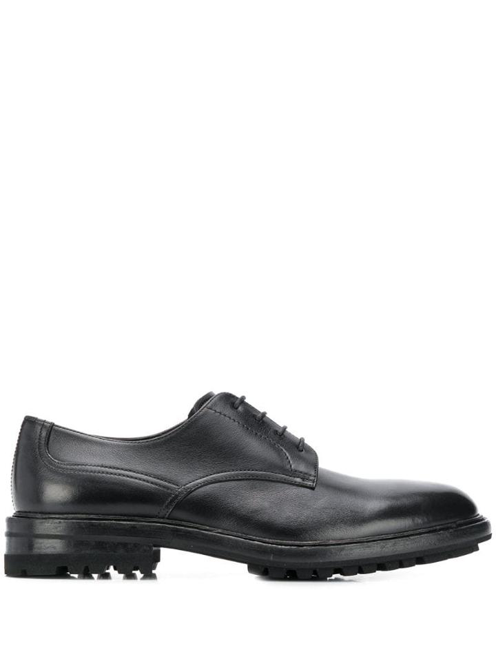 Henderson Baracco Ridged-sole Lace-up Shoes - Black