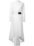 Brunello Cucinelli Maxi Shirt Dress, Women's, Size: Medium, White, Cotton/polyamide/brass