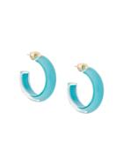 Alison Lou Calypso Hoop Earrings - Blue