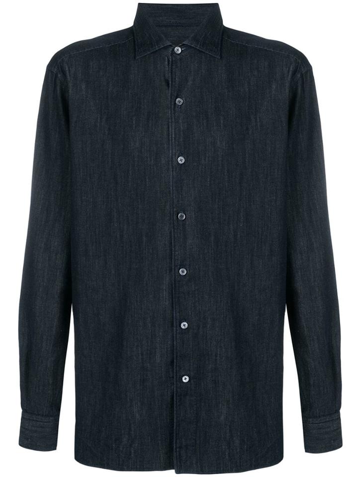 Ermenegildo Zegna Classic Denim Shirt - Blue