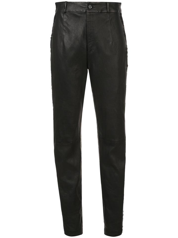 Fleur Du Mal High-waisted Trousers - Black
