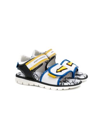 John Galliano Kids Touch Strap Sandals - Multicolour
