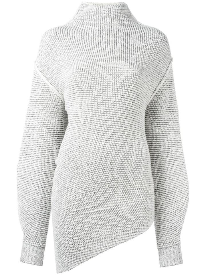 Stella Mccartney Structured Knit Sweater, Women's, Size: 46, White, Polyamide/spandex/elastane/viscose/wool