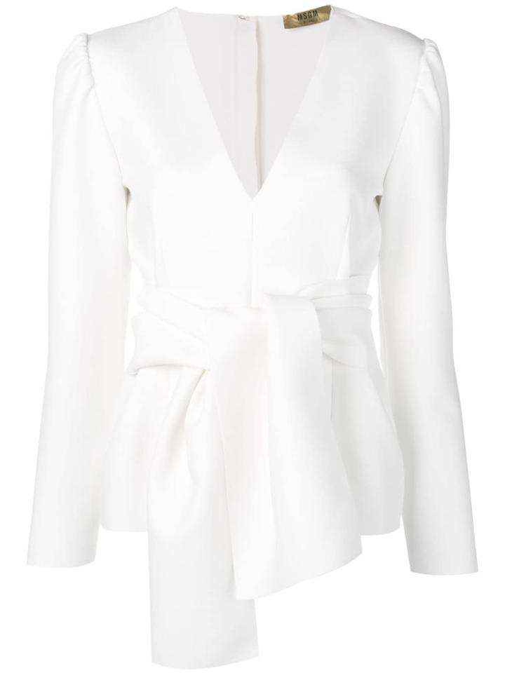 Msgm Knot Top - White