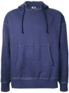 H Beauty & Youth - Front Pocket Hoodie - Men - Cotton/polyester - M, Blue, Cotton/polyester