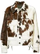 Vivienne Westwood Man Thrasher Cowhid Jacket, Men's, Size: 50, Brown, Calf Leather/goat Fur