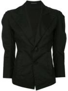 Yohji Yamamoto Vintage Peaked Lapels Fitted Jacket - Black