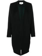 Enföld Deep V Front Coat - Black