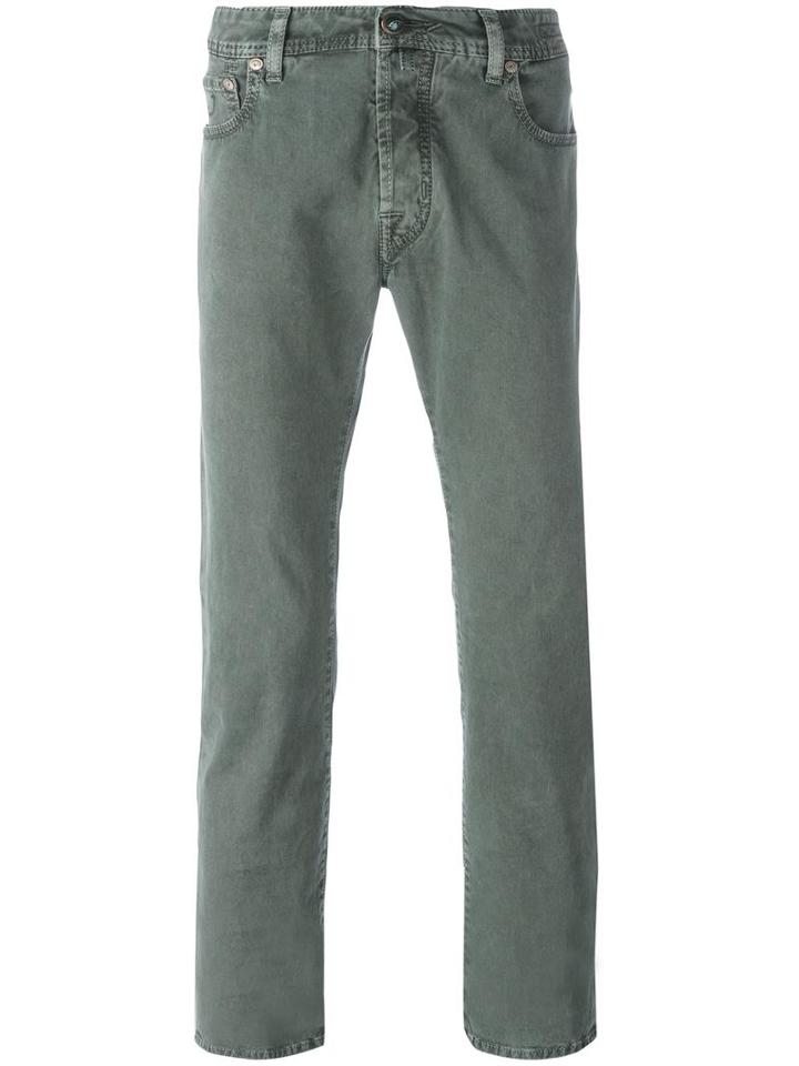 Jacob Cohen Slim-fit 'model 688' Jeans, Men's, Size: 32, Green, Cotton/elastodiene