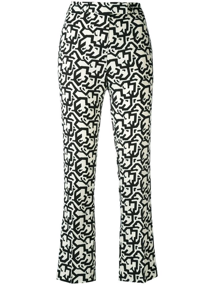 Etro - Geometric Trousers - Women - Viscose - 42, Black, Viscose