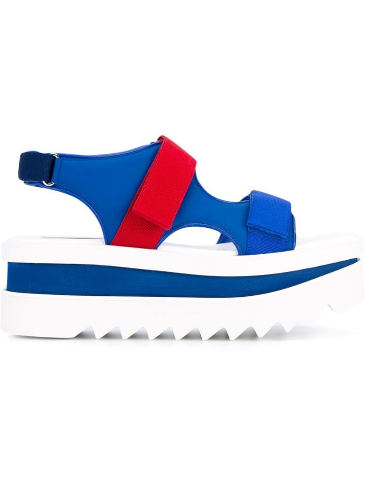 Stella Mccartney Wedge Sandals - Red