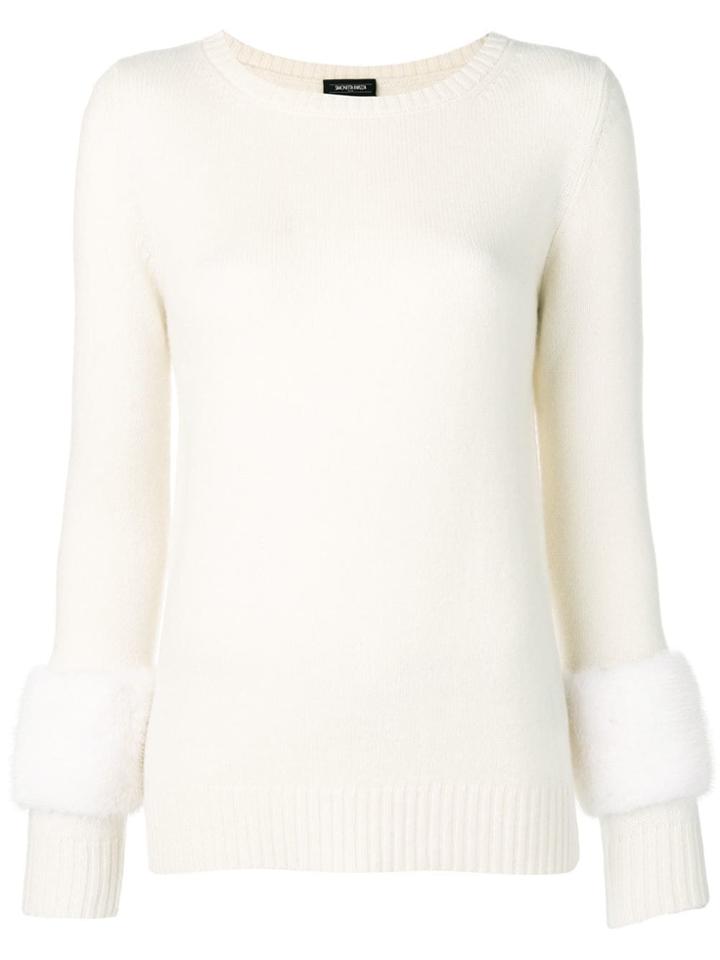 Simonetta Ravizza Panelled Sleeve Sweater - White