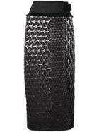 Issey Miyake Textured Midi Skirt - Black